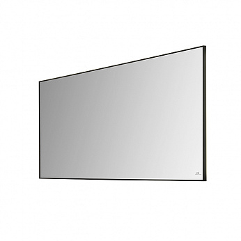 SQUARE зеркало в алюминиевой раме с сенсорным выключателем подсветки и подогрева 120Х60 черное